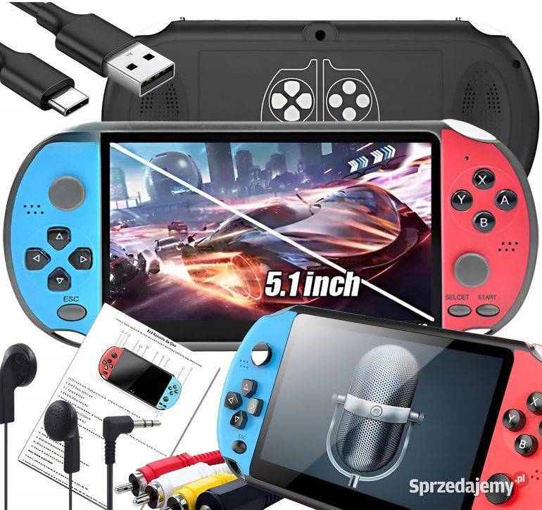 KONSOLA PRZENOŚNA X12 RETRO 8GB DUŻO GIER 51