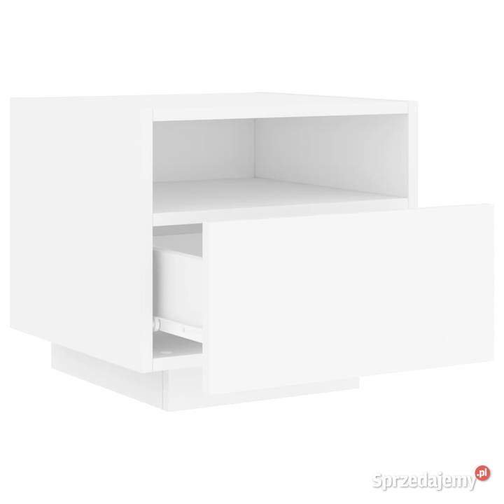 Szafki nocne z oświetleniem LED 2 białe 40x39x37 mazowieckie Warszawa