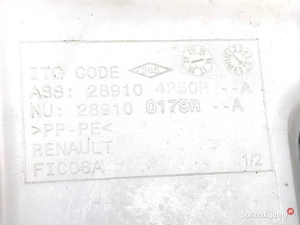 ZBIORNIK SPRYSKIWACZY RENAULT CAPTUR I Crossover