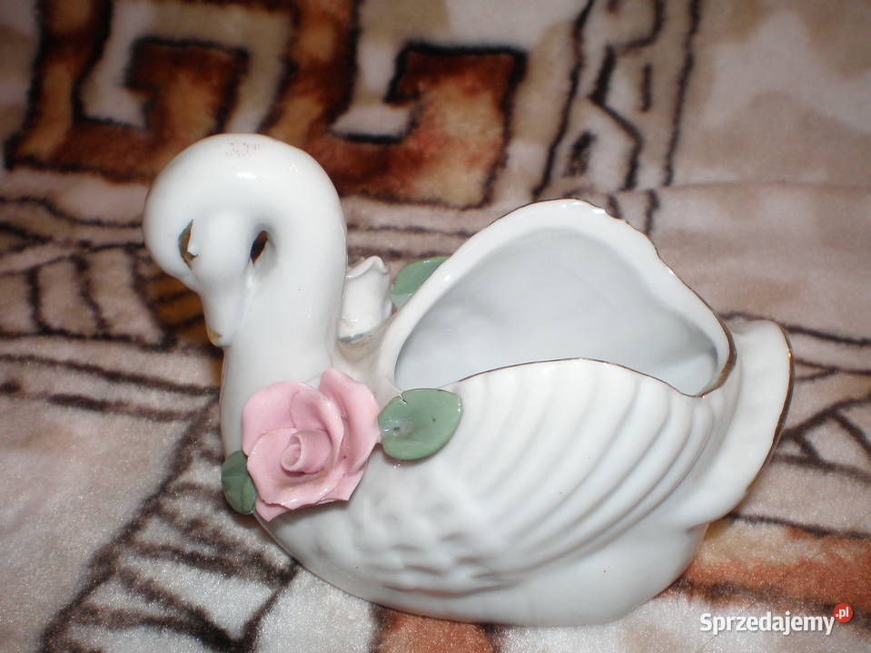 Sprzedam figurkę ceramiczną biały łabędź stan Piekary Śląskie
