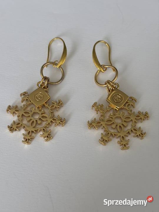 Kolczyki CHANEL pozłacane