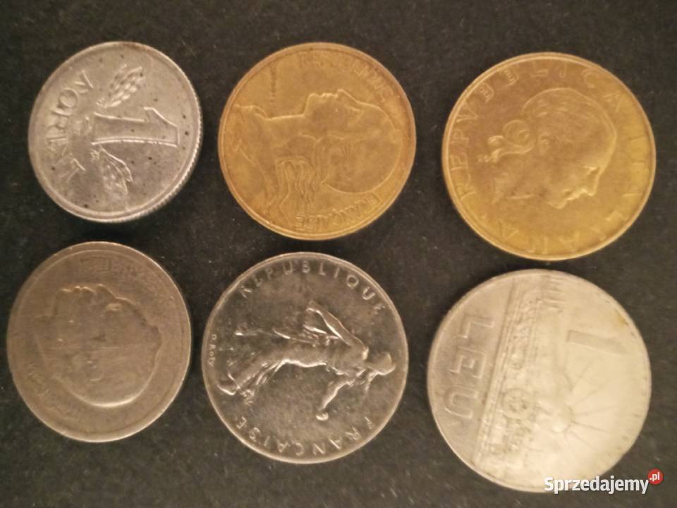 Monety zagraniczne Szczecinek sprzedam