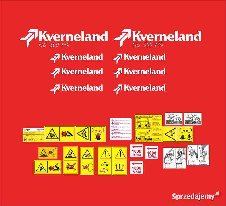 Naklejki Kverneland NG 300 M4 mocny klejodporne Pleszew sprzedam