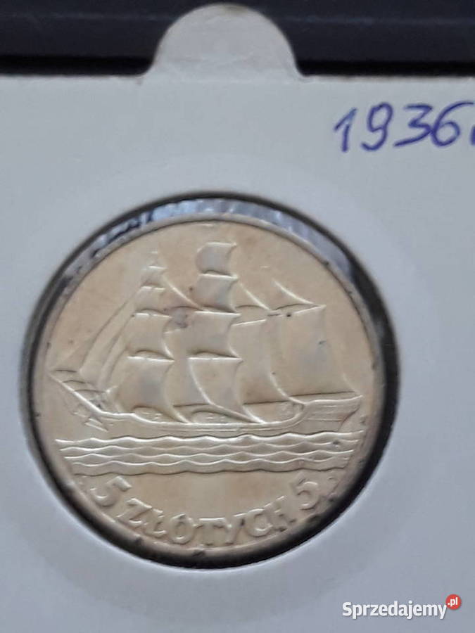 5 Żaglowiec 1935 r około mennicze M Konin