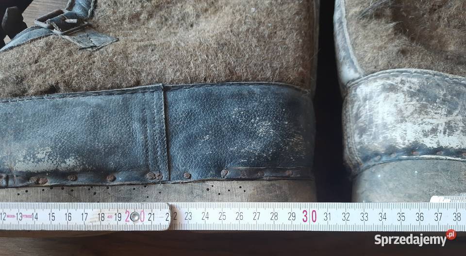 historyczne buty wartownicze Wehrmachtu z czasów Morąg