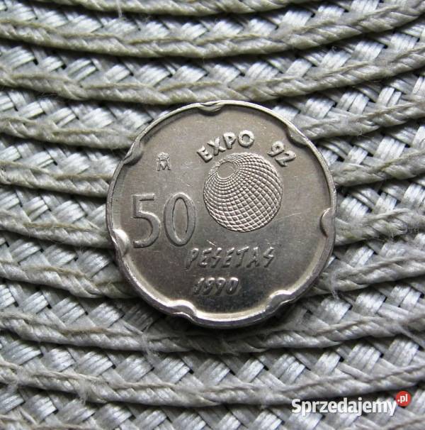 Hiszpania 50 Ptas 1990r Jan Karol I Burbon Kalisz