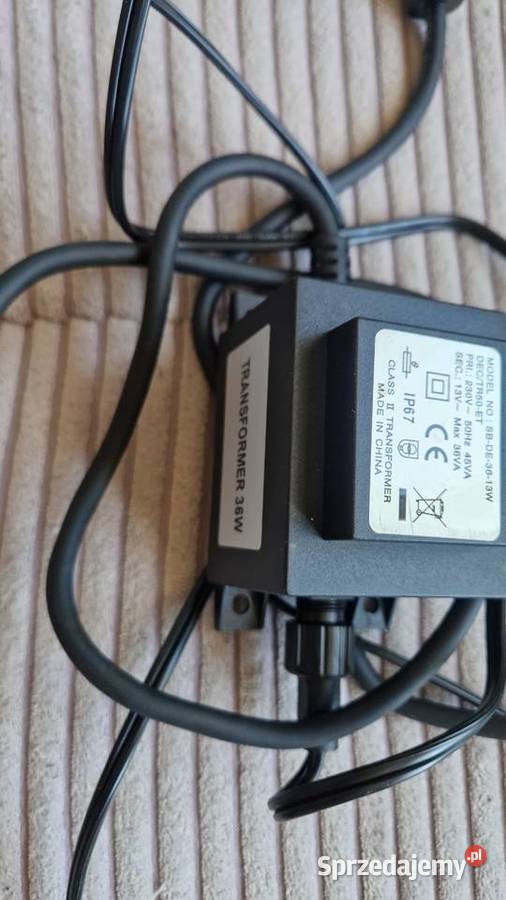 Transformator do lamp basenowych AC 12V ip67 36W Akcesoria basenowe lubuskie Gorzów Wielkopolski sprzedam