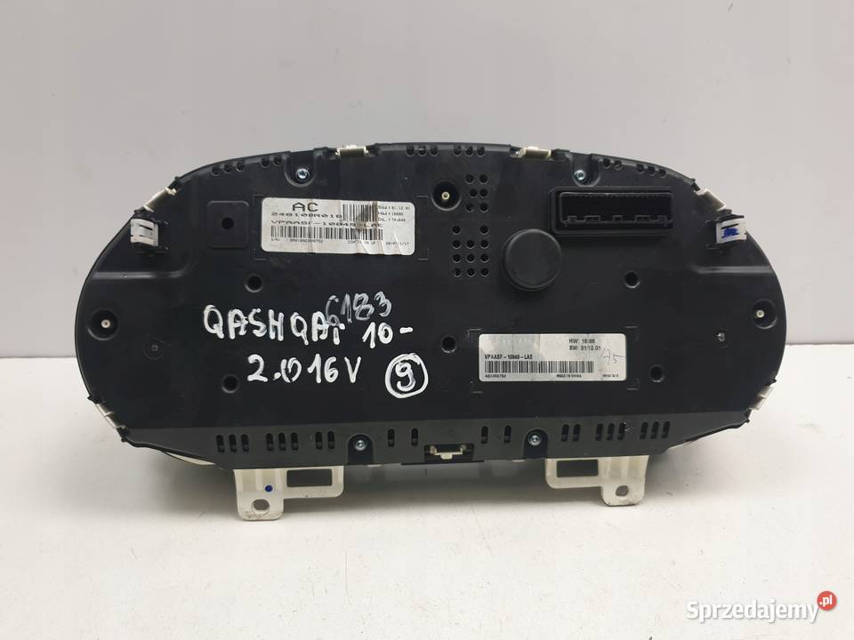 Nissan Qashqai 20 16V LICZNIK ZEGARY europa osobowe lubelskie Rudka