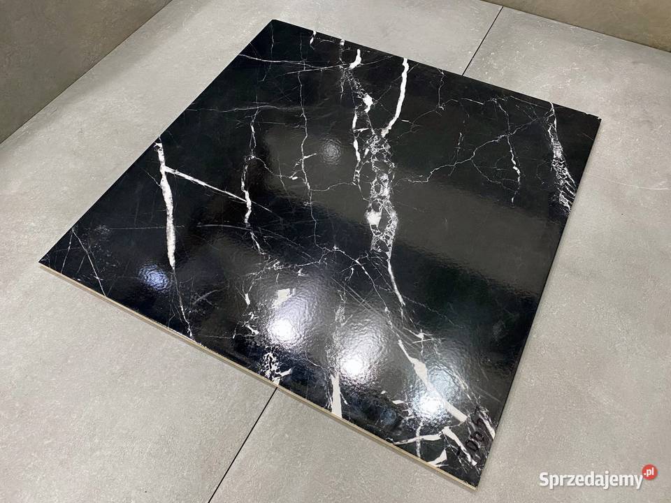 CZARNY MARMUR gres 60x60 błyszczący NAJTANIEJ Podłogi i schody sprzedam
