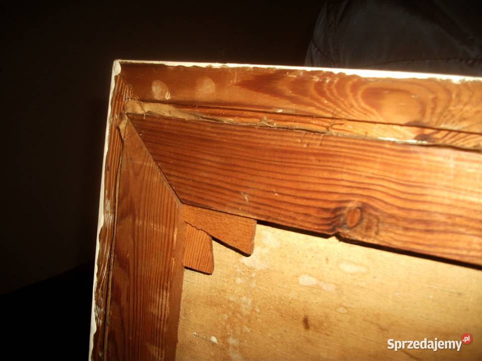 Obraz olejny Gospodarstwo w Alpach lata Malarstwo Świbie sprzedam