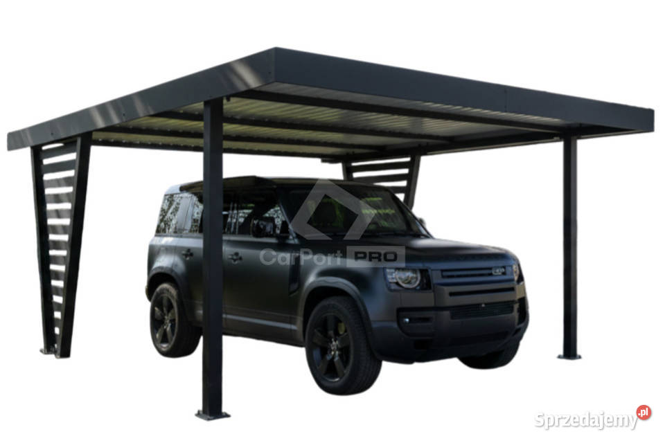 Carport V PREMIUM 4x45m Wypełnienie panelami Gliwice