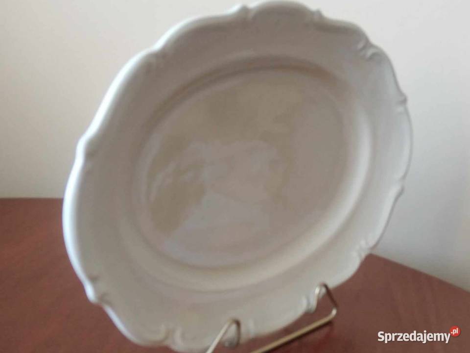 Półmisek Duży Biały Tielsch Wałbrzych Porcelana i szkło