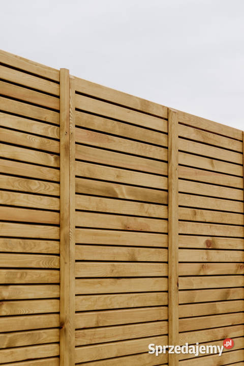 Panel ogrodzeniowy lamelowy pionowy przęsło