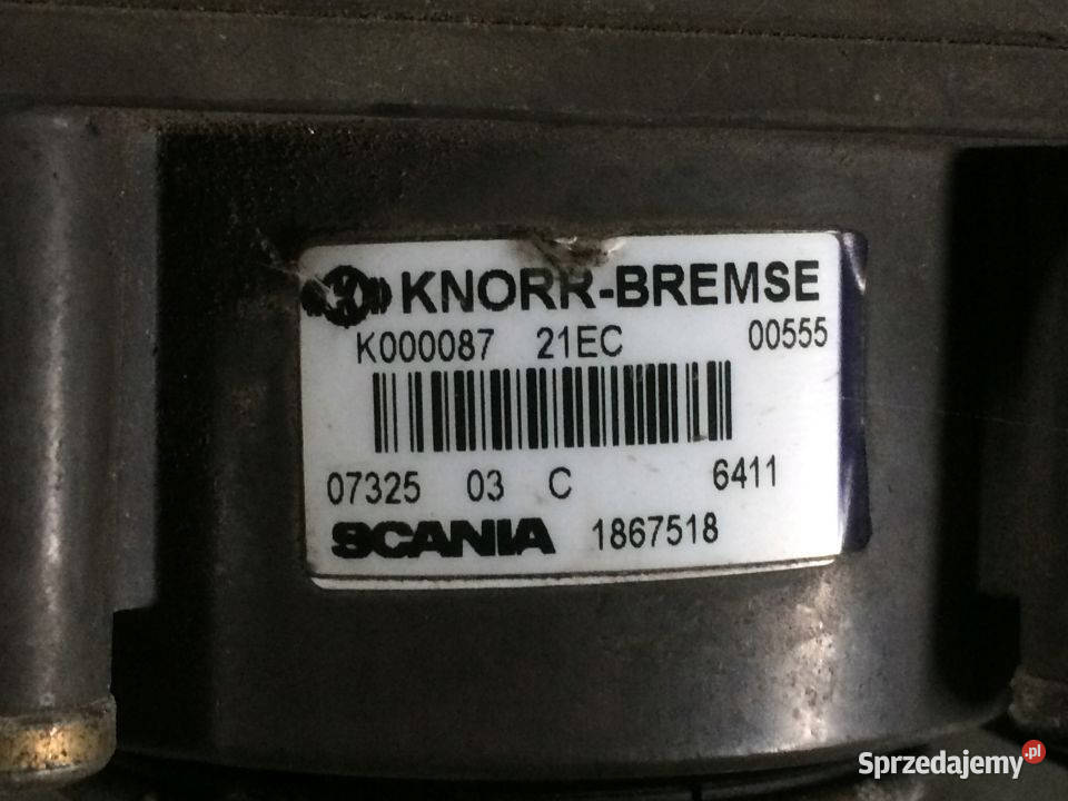 Zawór Hamulcowy Scania 1867518 Knorr K000087 Motoryzacja lubuskie Maszewo