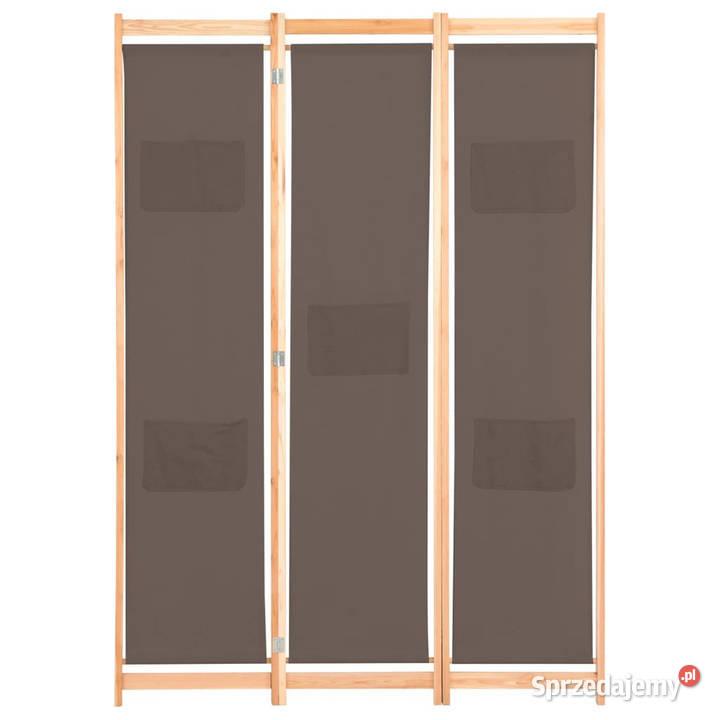 Parawan 3panelowy brązowy 120x170x4 tkanina Warszawa sprzedam