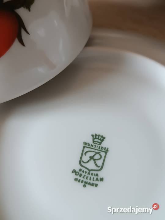 Filiżanki porcelanowe z talerzykami Gorlice
