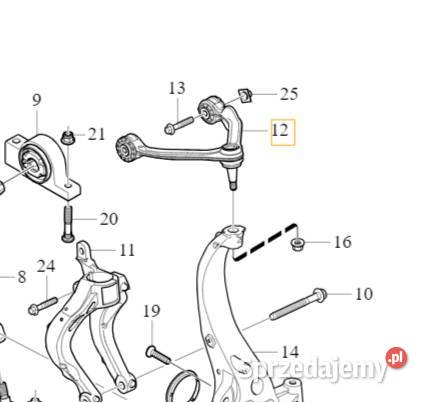 VOLVO S60 III V60 II prawy gorny wahacz przod OE Bielany Wrocławskie