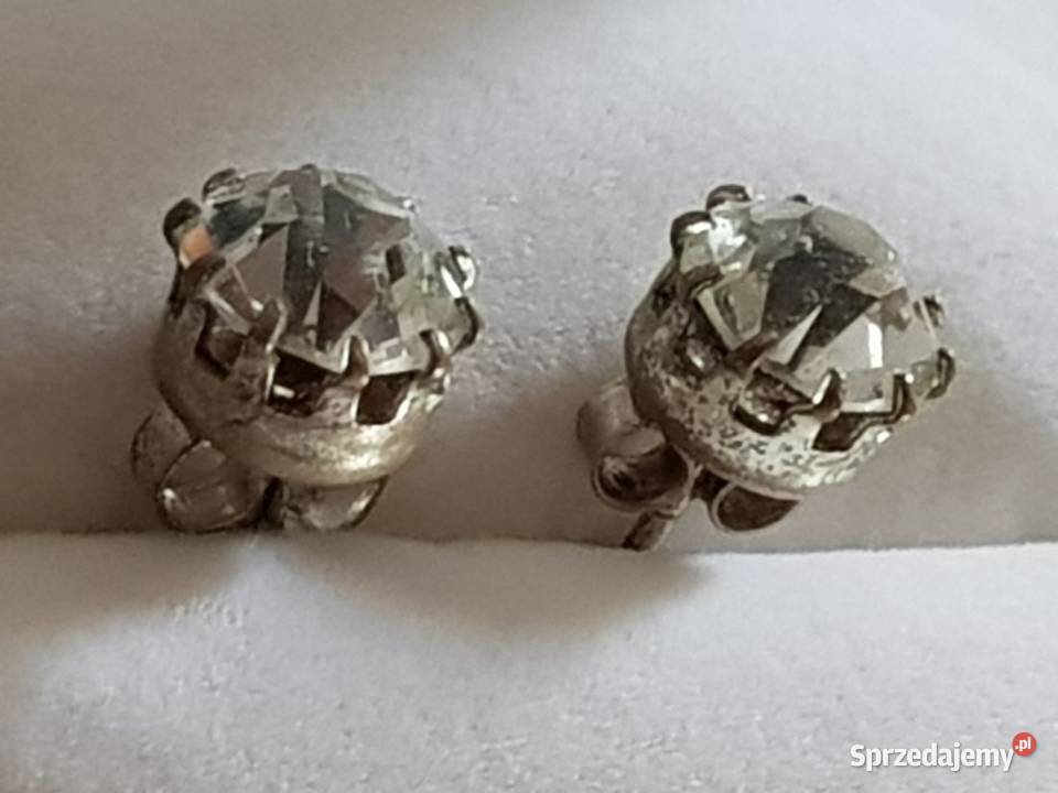 srebrne kolczyki ozdoba biżuteria cyrkonie Kielce