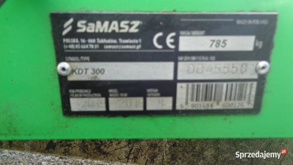 Kosiarka dyskowa SAMASZ KDT 300 SaMasz Pozostałe Olszyna