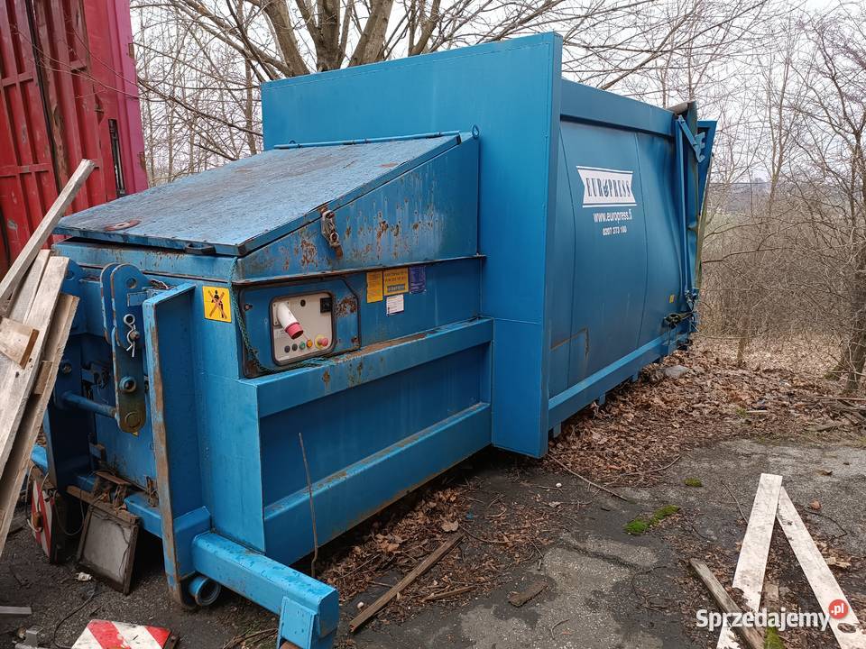 Prasokontener hakowy 17m3 uszkodzony kontener