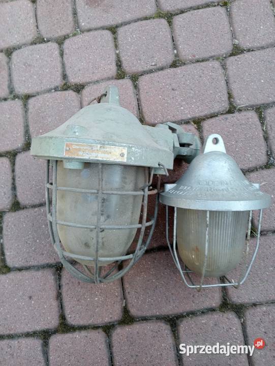 Stare lampy przemysłowe PRL Ogrodzieniec sprzedam
