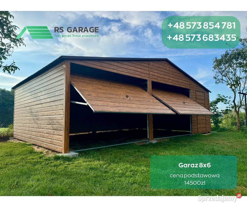 Garaż blaszany ocynkowany profil zamknięty opolskie