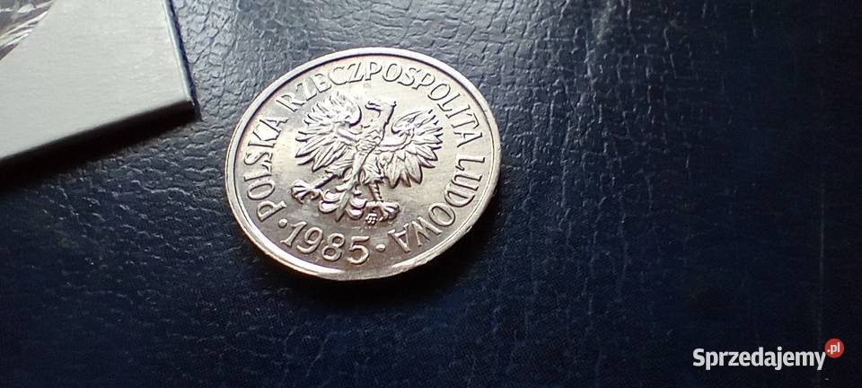 Stare monety 20 groszy 1985 destrukt PRL Polska Lesko