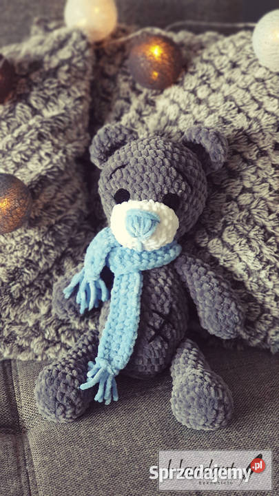 Miś Przytulanka na szydełku amigurumi HANDART Krotoszyn
