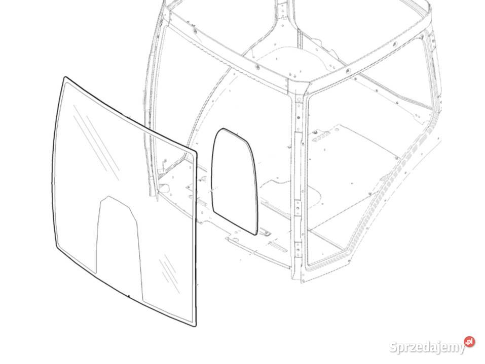 Szyba przednia John Deere 8R 8RT Ciągnik Rolnictwo Stęszew