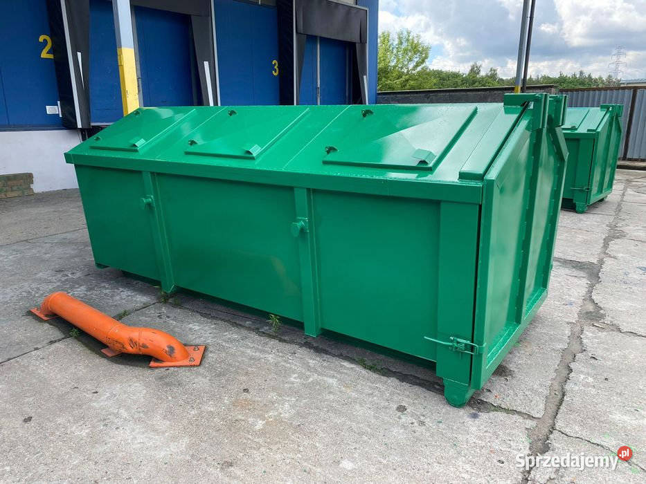 Kontener hakowy bramowy KP 7 zamknięty śmietnik Żarów