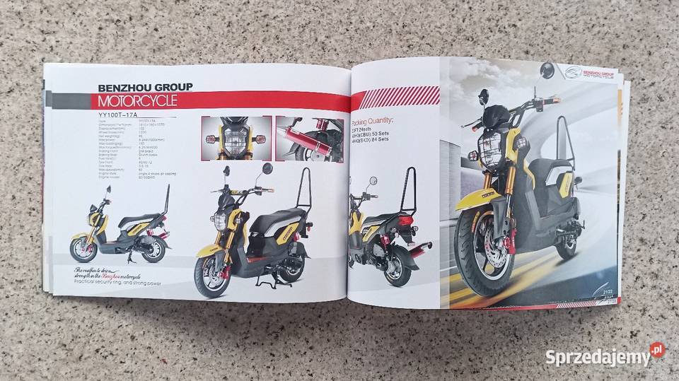 BENZHOU Motorcycle Broszura Prospekt Rok wydania 2006 Bytom