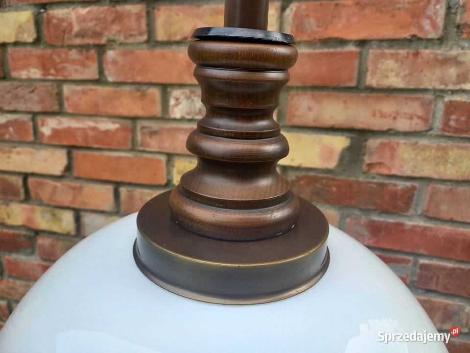 Żyrandol szklany metalowy holenderski z Gawroniec sprzedam