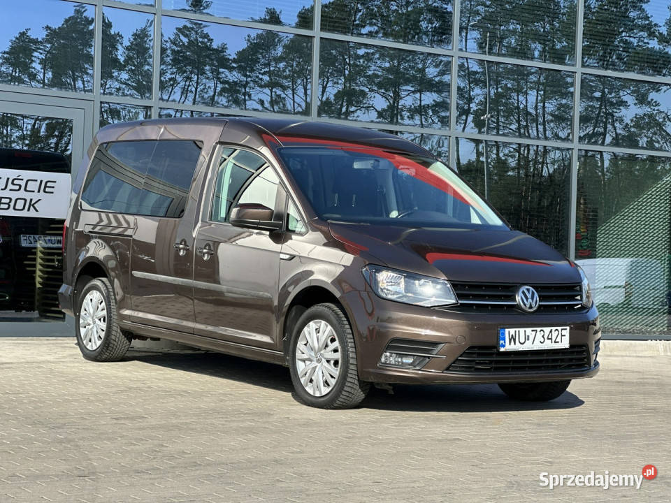 Volkswagen Caddy Polski salon 1 Ręka 7 osób Navi 102KM