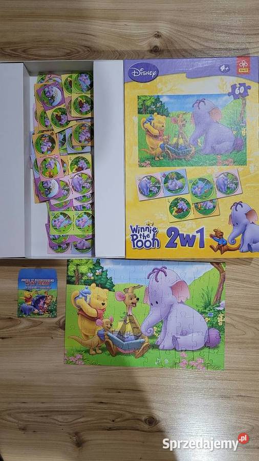 Kubuś Puchatek 2w1 puzzle i domino Piekary Śląskie