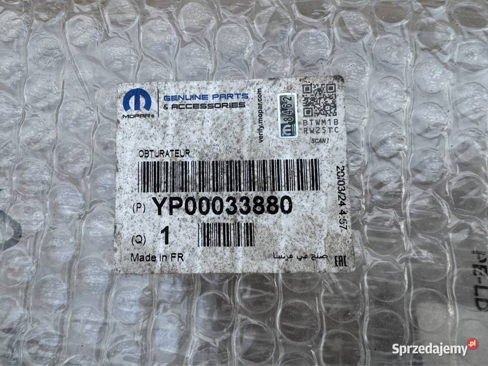 Zaślepka kratki środkowej Opel grandland x 17 Sieraków