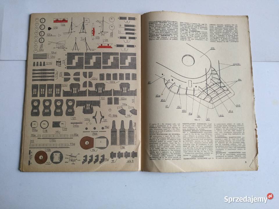 Mały Modelarz 561981 Niszczyciel ORP Błyskawica Dąbrowa Górnicza sprzedam