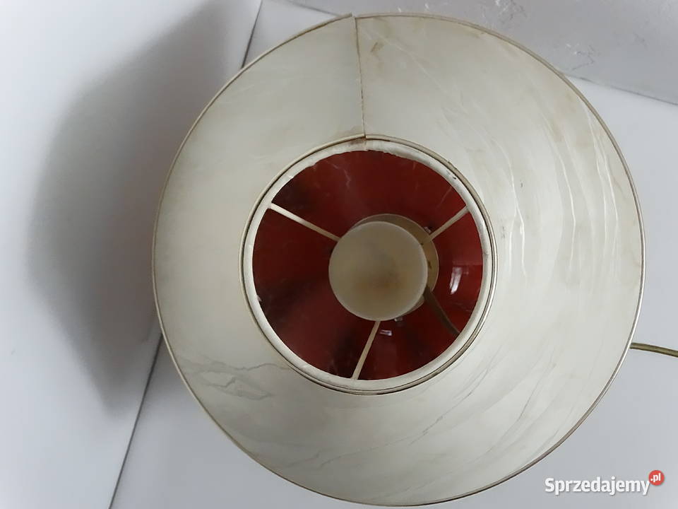Kultowa Lampa Grzybek PRL Szkło Artystyczne Biłgoraj