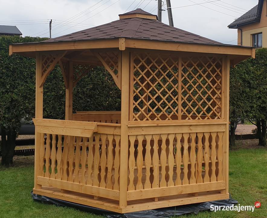 Altanka sześciokątna i ogrodowa drewniana Zimnowoda