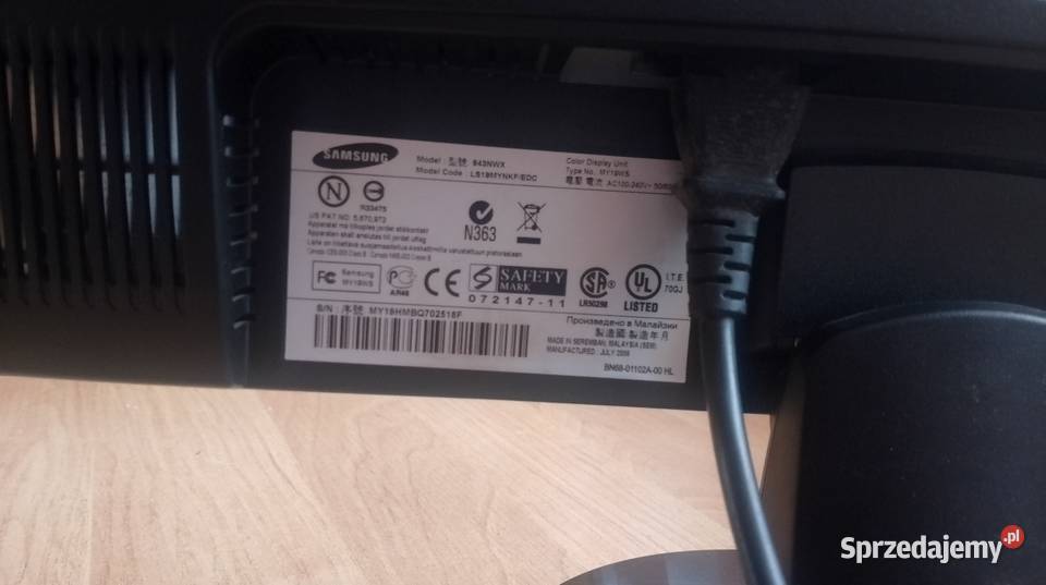 Monitor Samsung Czarzyzna