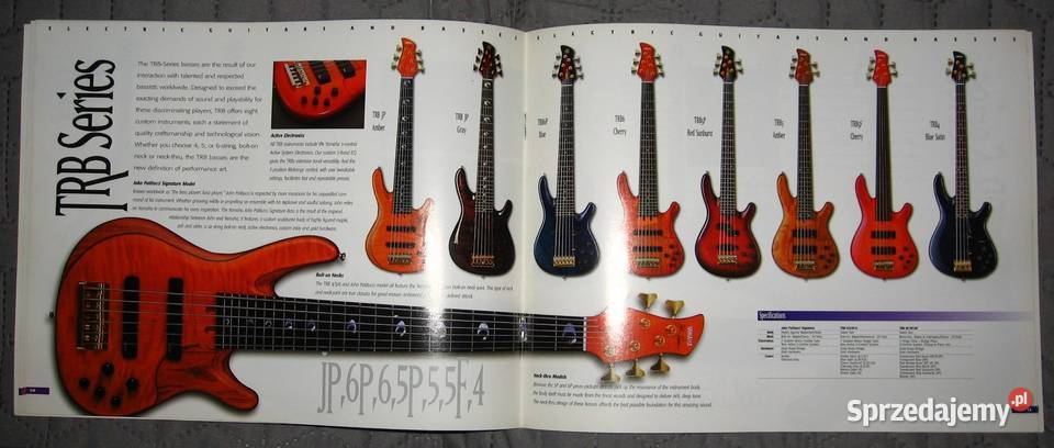 Yamaha Electric Guitars And Basses Catalog 1995 Muzyka Kępice