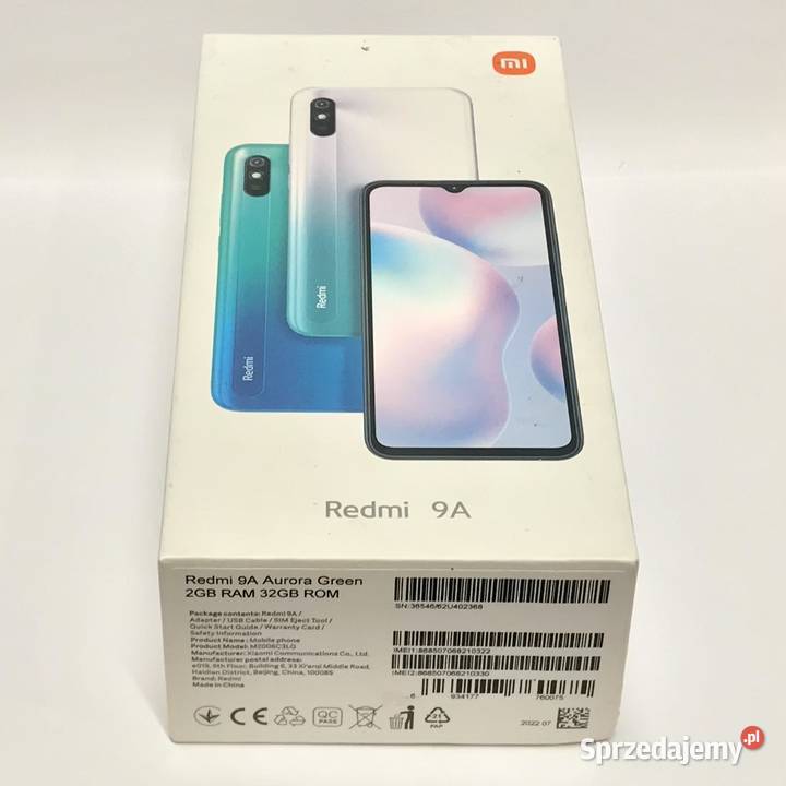 XIAOMI Redmi 9A 232GB SMARTFON okazja ZIELONY