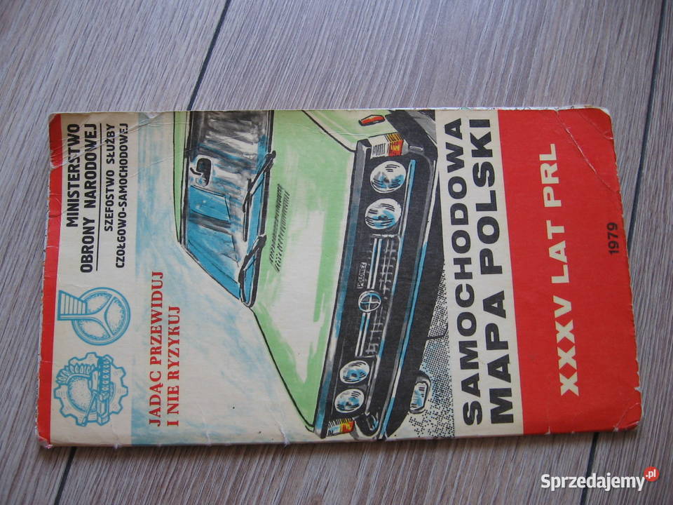 Polonez Borewicz mapa 1979r klasyk PRL podkarpackie