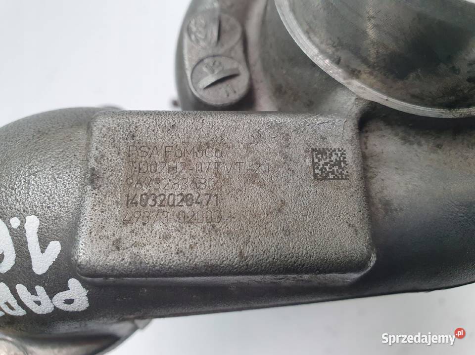 TURBOSPRĘŻARKA Peugeot Partner 16 HDI 9673283680 osobowe Turbosprężarki