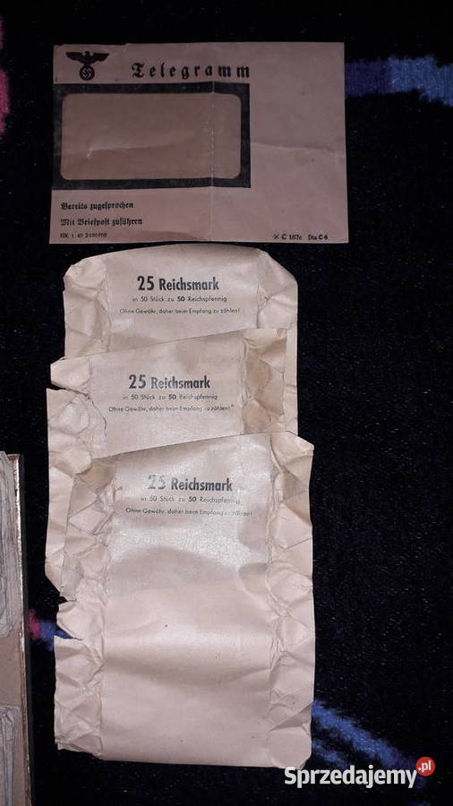 Stare kolekcjonerskie monety Niemcy III rzesza Szczecin