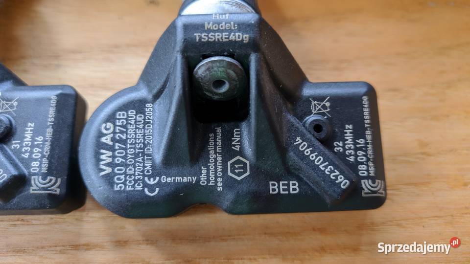 4x TPMS czujnik ciśnienia powietrza opon HUF Ciężkowice