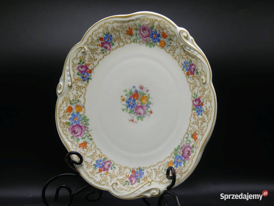 Duża patera Tułowice Tillowitz 30 stan witrynowy Poznań