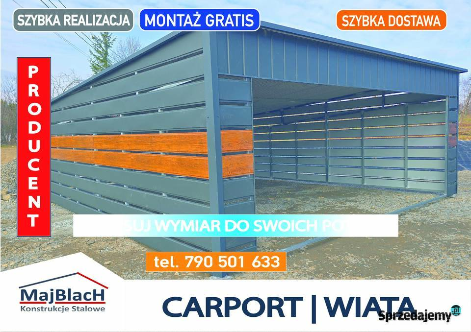 CARPORT ZADASZENIE na pojazd ALTANA Garaż świętokrzyskie Kielce