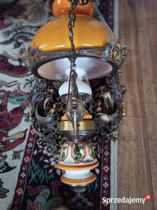 Żyrandol antyk 1892r duży Warszawa sprzedam