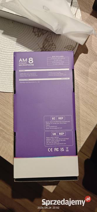 Fifine AM8 mikrofon dynamiczny RGB USB XLR Sosnowiec