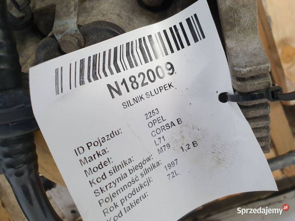 SILNIK SŁUPEK OPEL CORSA B Lipno